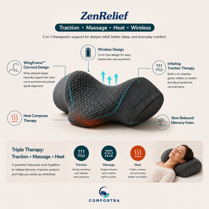 ZenRelief™ Triple Action Neck Relief Pillow